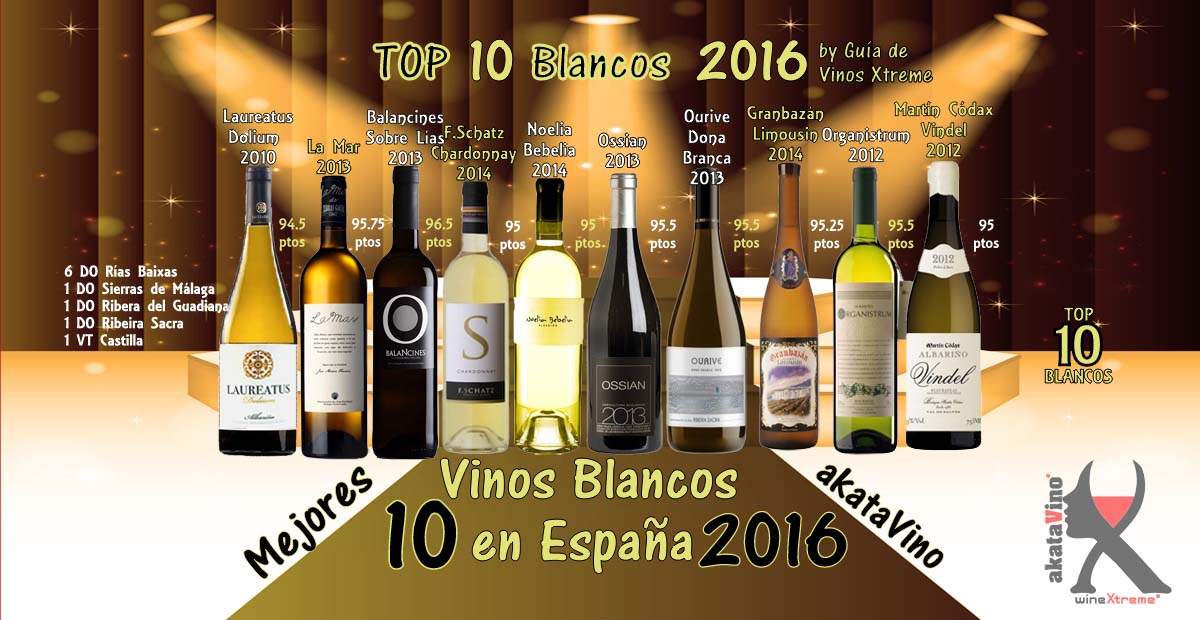 10 Mejores Vinos Blancos en España Guia AkataVino © 2018