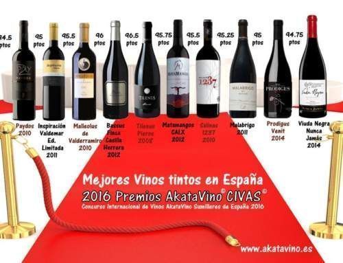 Top 10 Mejores vinos tintos en España 2016 | Premios AkataVino CIVAS 2016