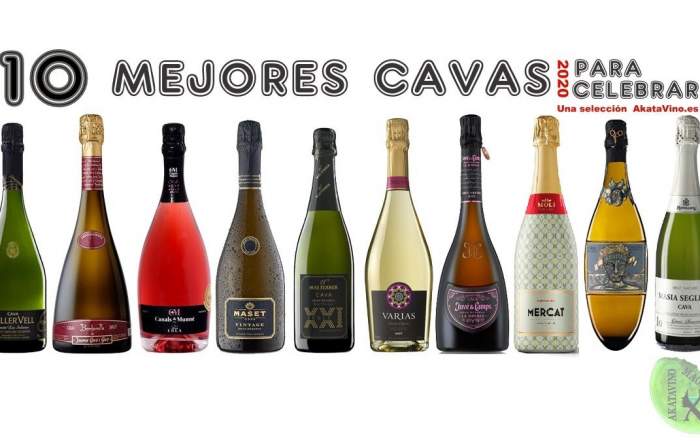 Cartel los 10 Mejores Cavas para celebrar en 2020 la Navidad © AkataVino.es