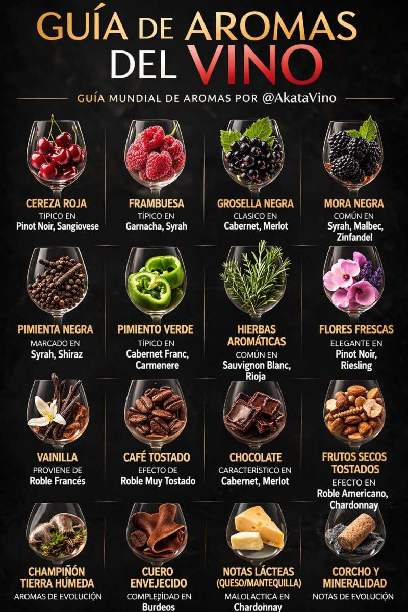 16 aromas del vino: guía completa para aprender a reconocerlos
