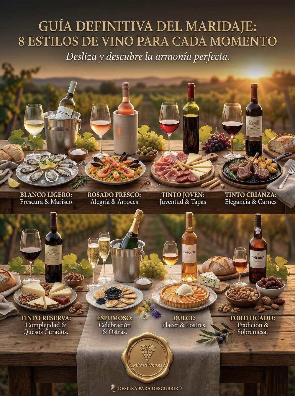 Infografía Guía del Maridaje perfecto