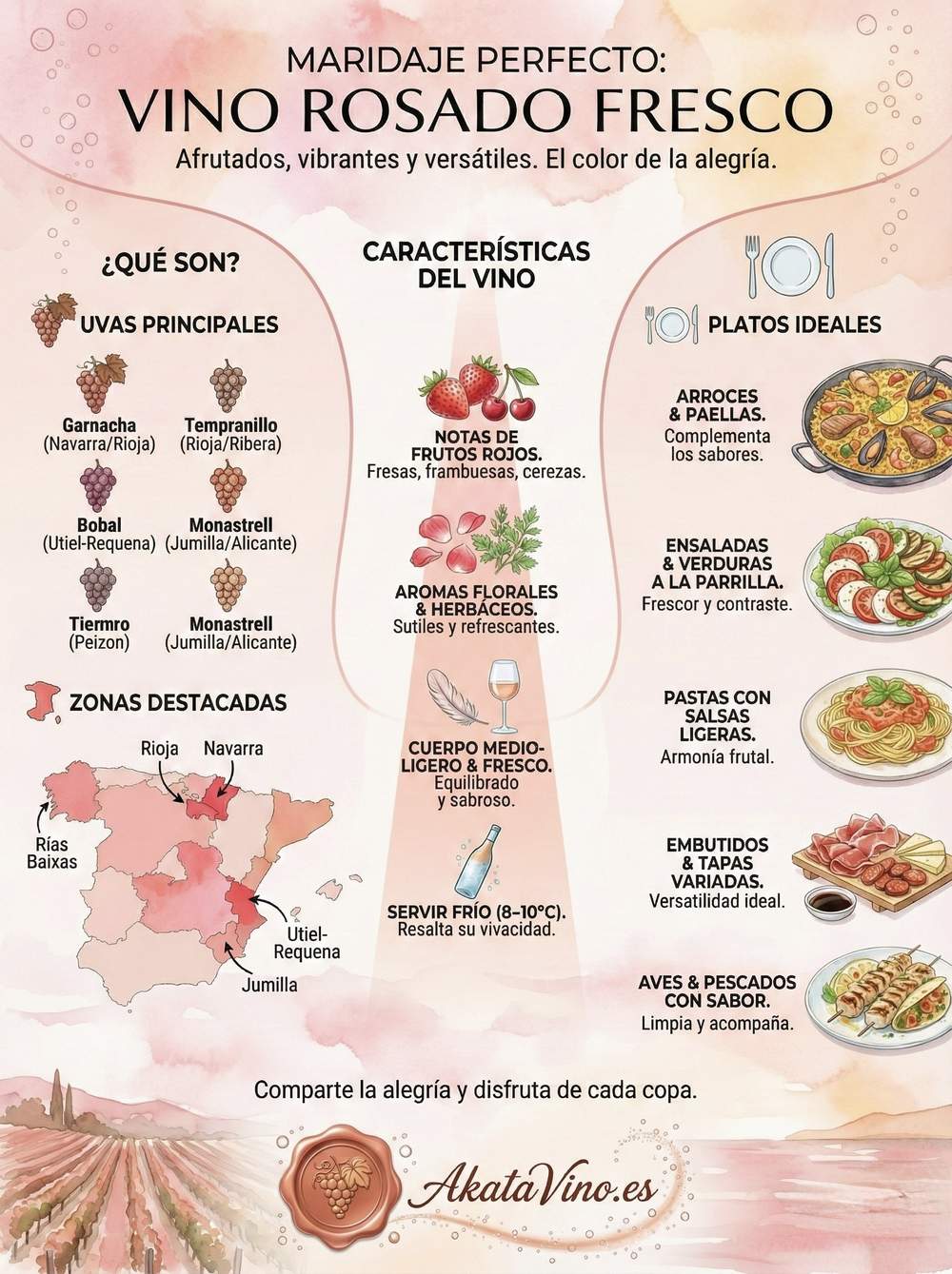 Infografía Guía del Maridaje perfecto
