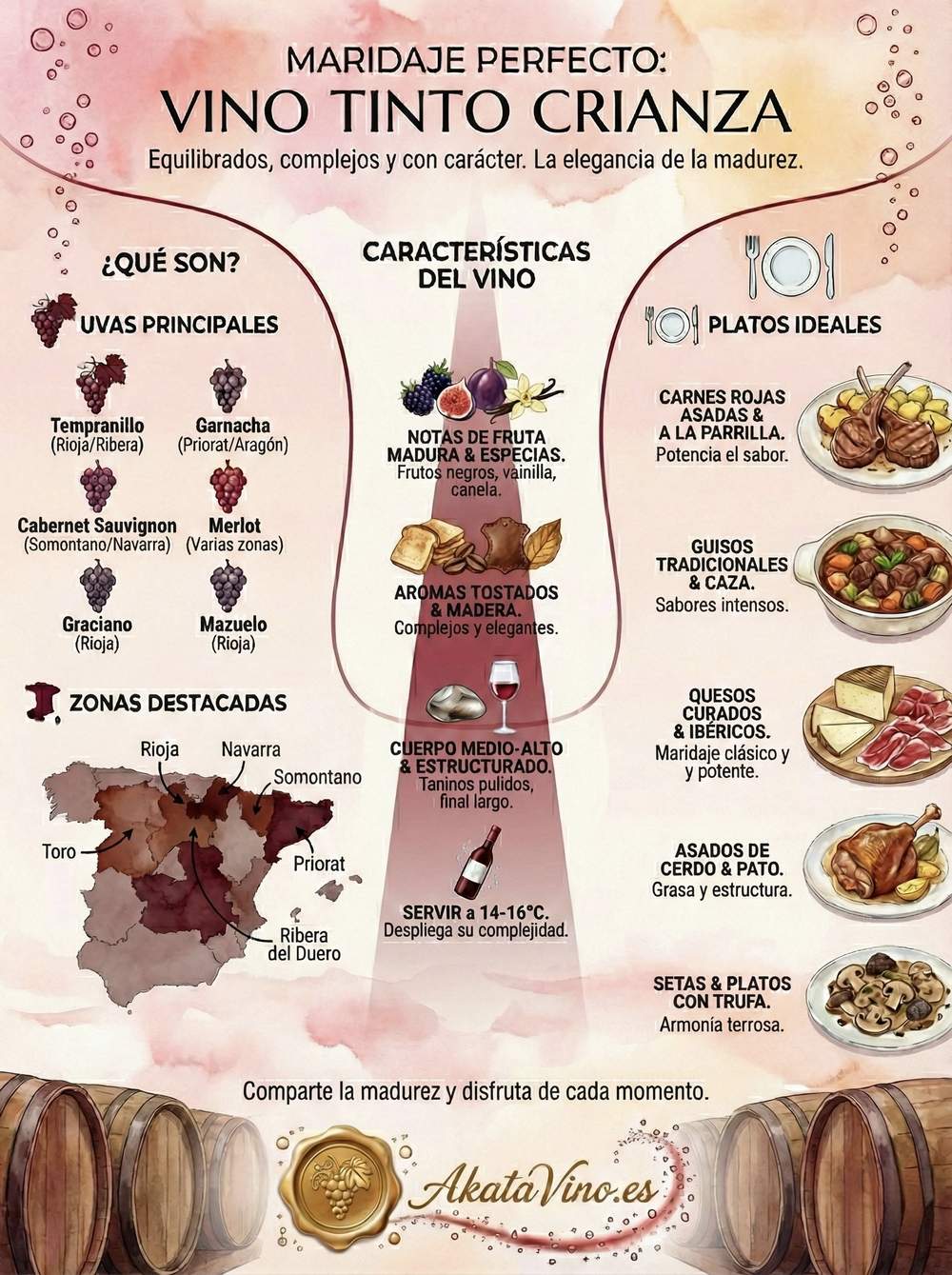 Infografía Guía del Maridaje perfecto
