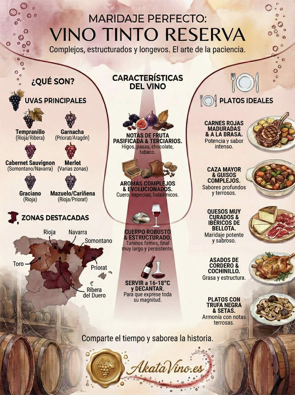 Infografía Guía del Maridaje perfecto