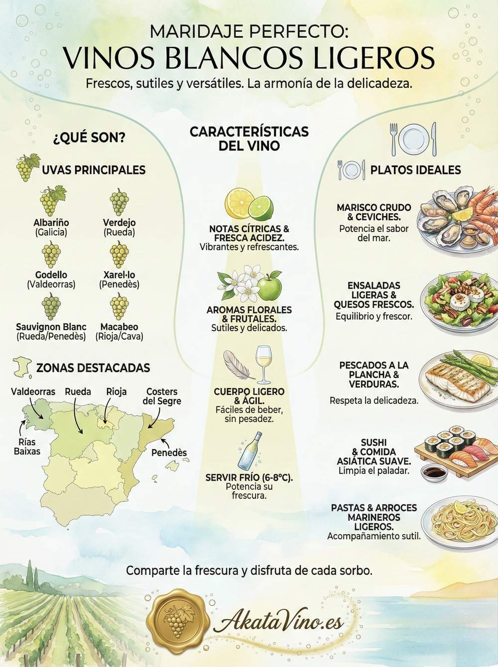 Infografía Guía del Maridaje perfecto