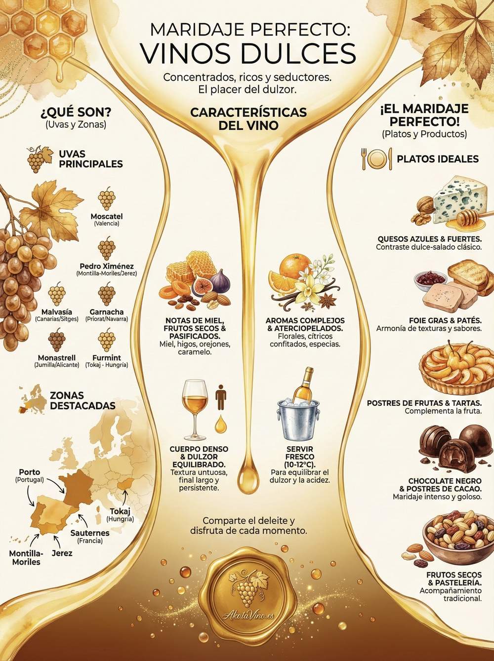 Infografía Guía del Maridaje perfecto