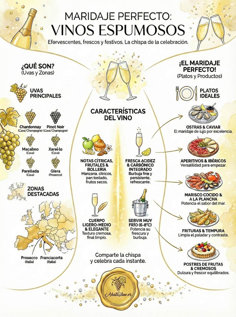 Infografía Guía del Maridaje perfecto