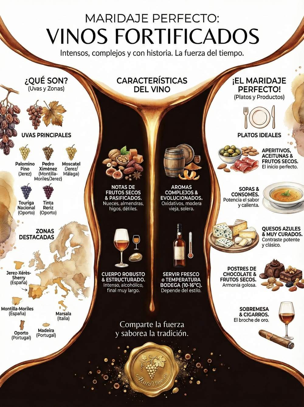 Infografía Guía del Maridaje perfecto