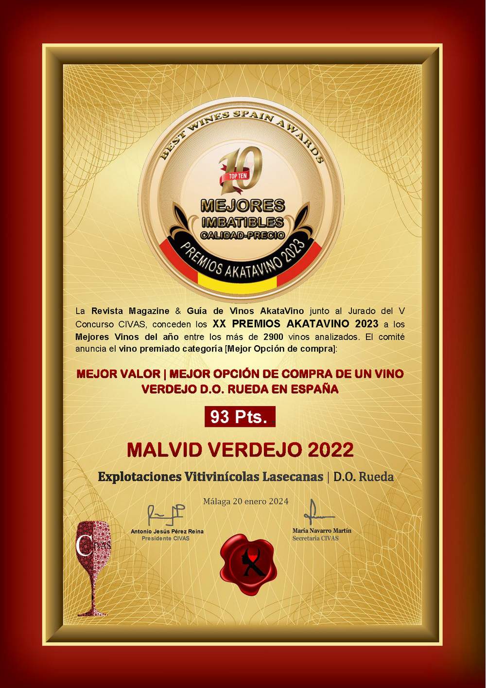 Lasecanas Malvid Verdejo 2022