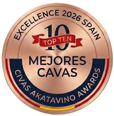 Sello Los 10 mejores cavas 2026 | TOP 10 CIVAS AKATAVINO EXCELLENCE AWARDS